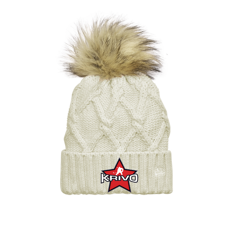 Load image into Gallery viewer, Krivo Hockey New Era® Faux Fur Pom Beanie
