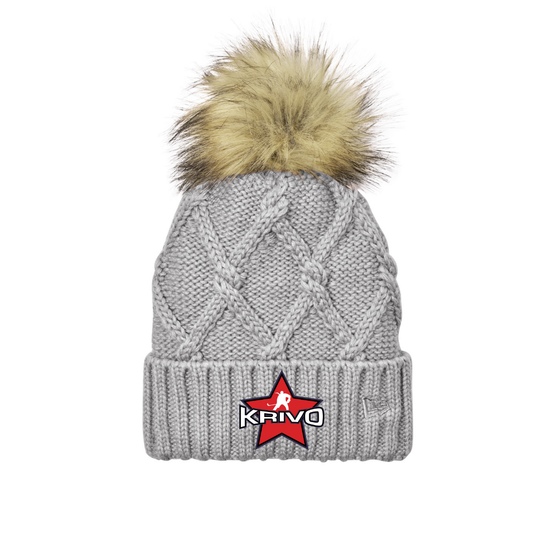 Krivo Hockey New Era® Faux Fur Pom Beanie