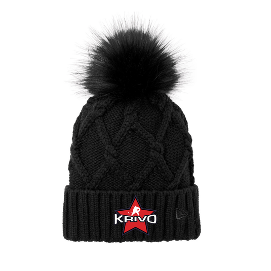 Krivo Hockey New Era® Faux Fur Pom Beanie
