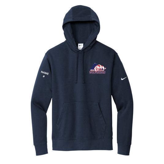 West Elk Wolverines Nike Club Fleece Sleeve Swoosh Pullover Hoodie