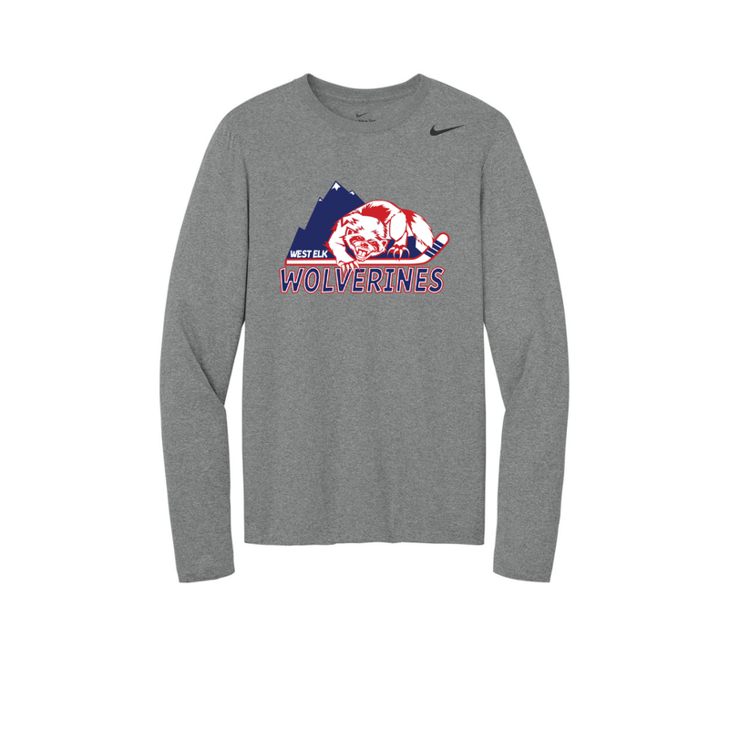 Load image into Gallery viewer, West Elk Wolverines Nike Team rLegend Long Sleeve Tee
