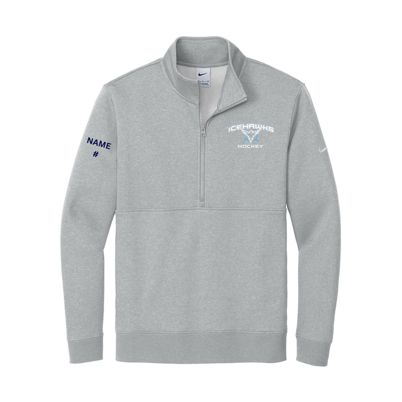 Load image into Gallery viewer, Icehawks Nike Club Fleece Sleeve Swoosh 1/2-Zip
