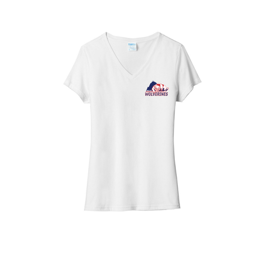 West Elk Wolverines Women's Tri-Blend V-Neck Tee