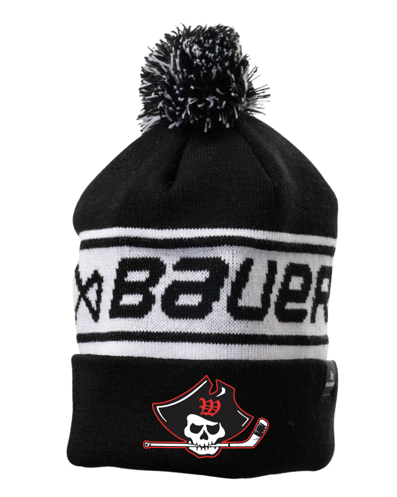 Load image into Gallery viewer, Wellesley Youth Hockey Bauer Team Ribbed Pom
