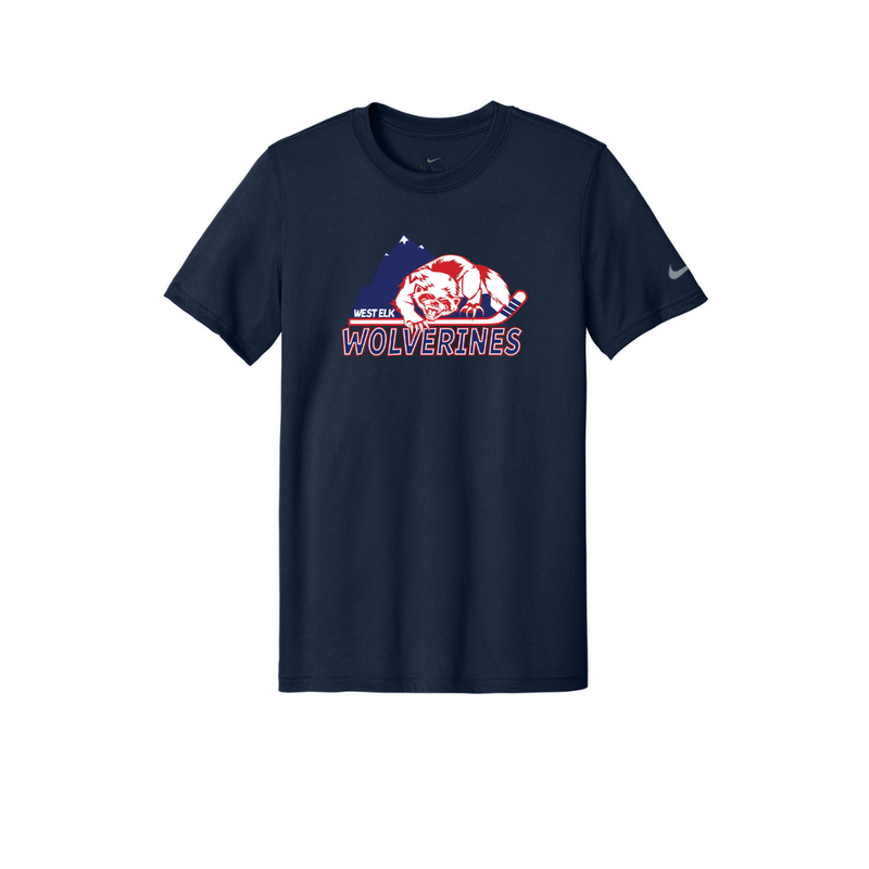 Load image into Gallery viewer, West Elk Wolverines Nike Swoosh Sleeve rLegend Tee
