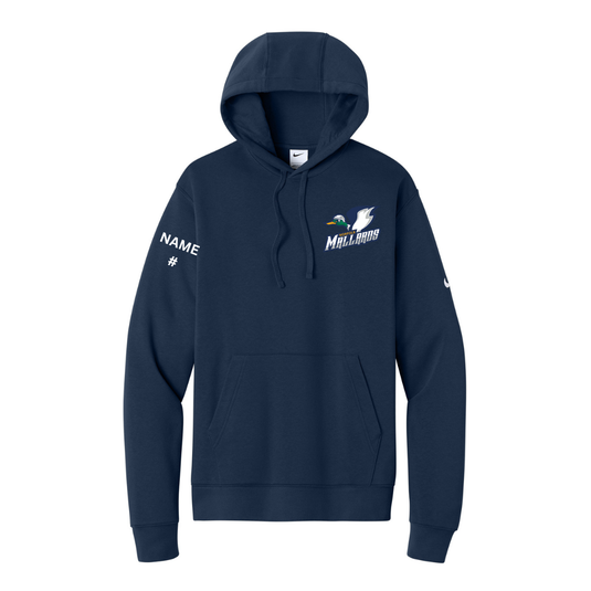 Norfolk Mallards Nike Club Fleece Sleeve Swoosh Full-Zip Hoodie