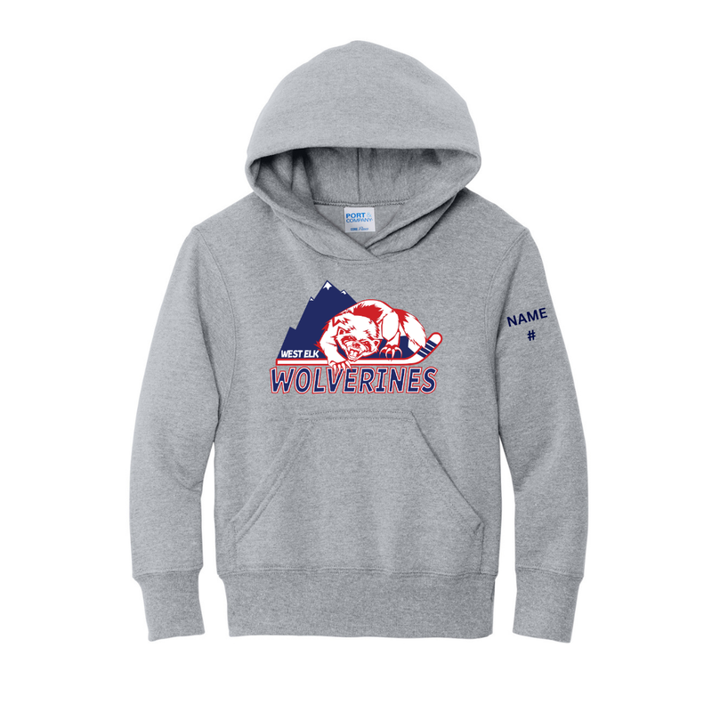 Load image into Gallery viewer, West Elk Wolverines Core Fleece Pullover Hooded Sweatshirt
