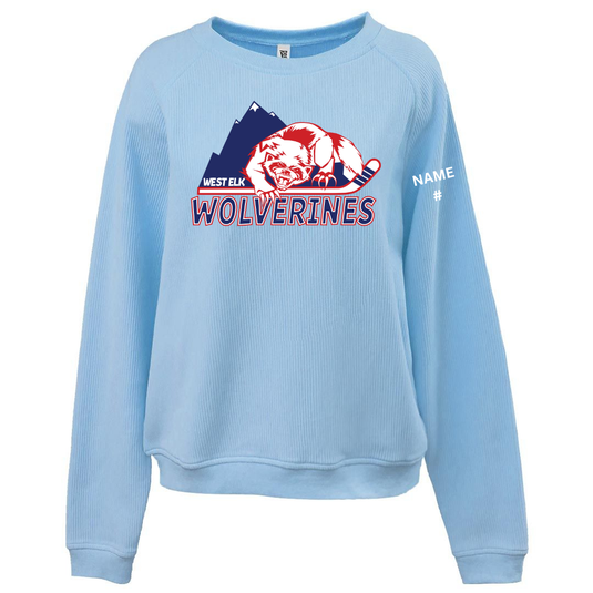 West Elk Wolverines Women's Modern Cord Crew