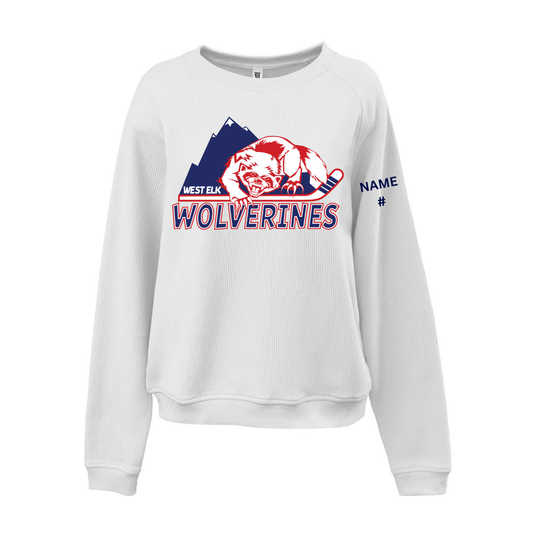 West Elk Wolverines Women's Modern Cord Crew
