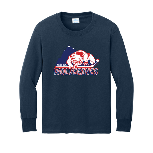 West Elk Wolverines Long Sleeve Core Cotton Tee