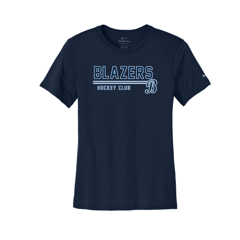 Load image into Gallery viewer, Boch Blazers Nike Women's Swoosh Sleeve rLegend Tee
