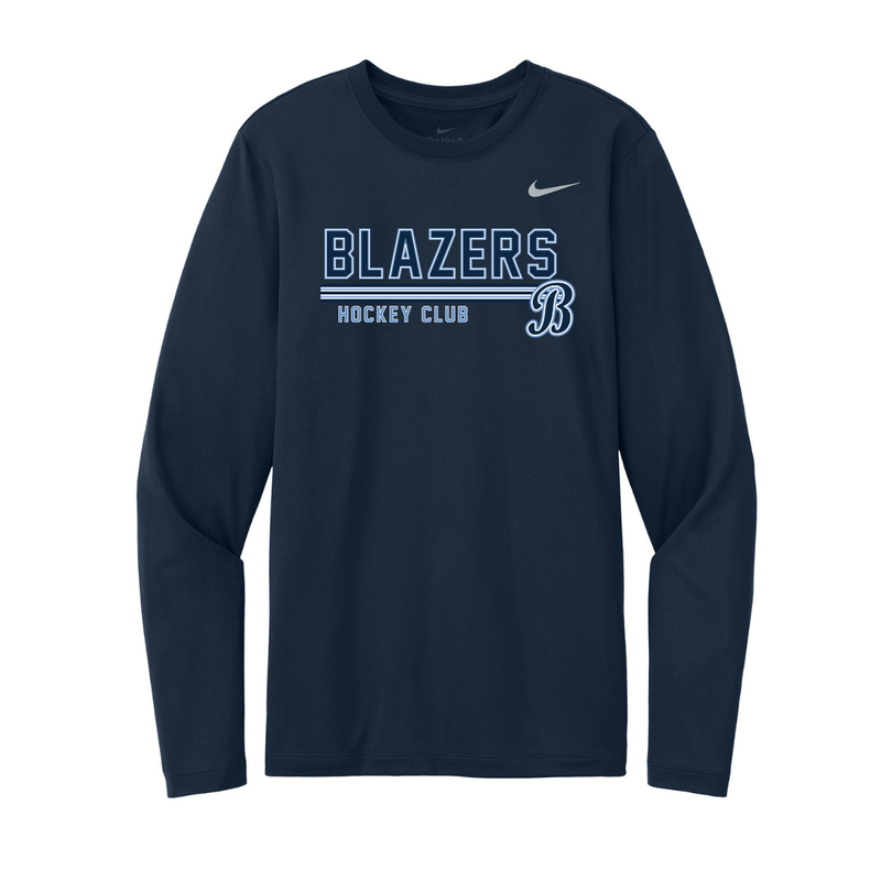 Load image into Gallery viewer, Boch Blazers Nike Team rLegend Long Sleeve Tee
