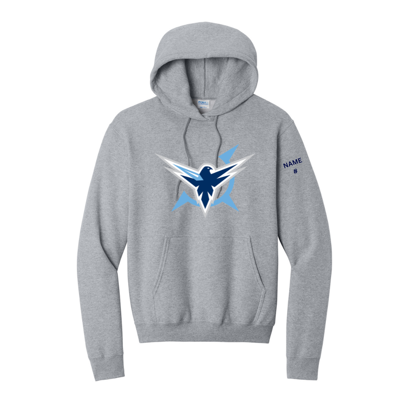 Load image into Gallery viewer, Icehawks Core Fleece Pullover Hooded Sweatshirt
