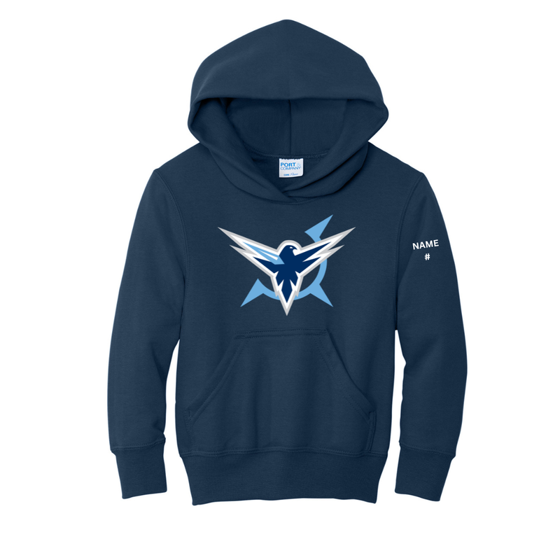 Load image into Gallery viewer, Icehawks Core Fleece Pullover Hooded Sweatshirt
