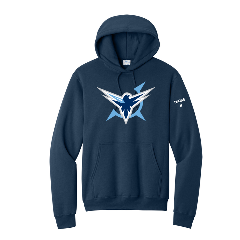 Load image into Gallery viewer, Icehawks Core Fleece Pullover Hooded Sweatshirt
