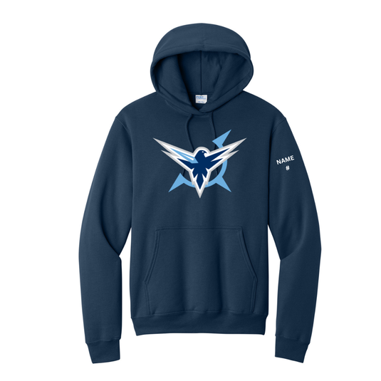 Icehawks Core Fleece Pullover Hooded Sweatshirt