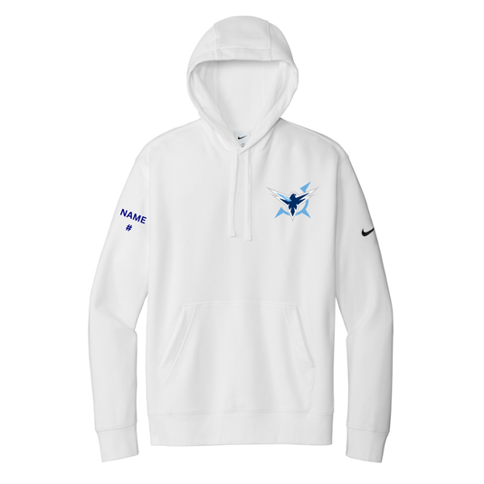 Icehawks Nike Club Fleece Sleeve Swoosh Pullover Hoodie