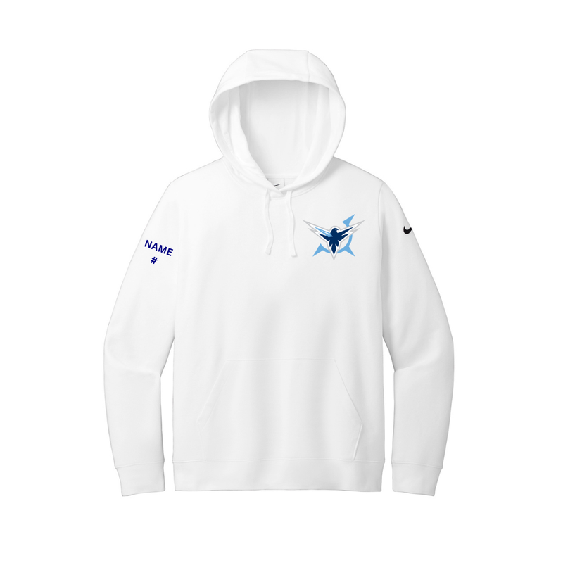 Load image into Gallery viewer, Icehawks Nike Women's Club Fleece Sleeve Swoosh Pullover Hoodie
