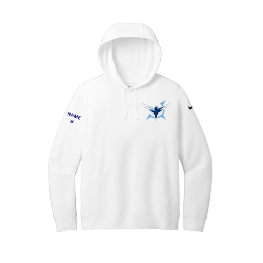 Icehawks Nike Women's Club Fleece Sleeve Swoosh Pullover Hoodie