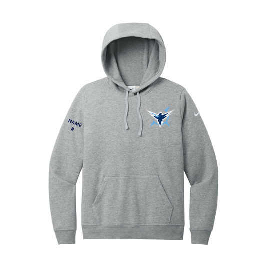 Icehawks Nike Women's Club Fleece Sleeve Swoosh Pullover Hoodie