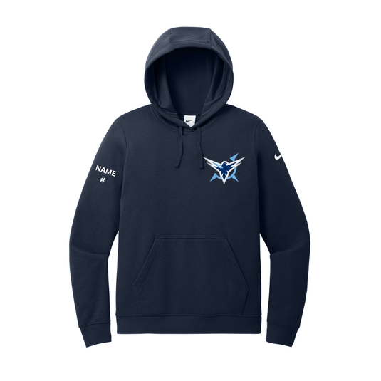 Icehawks Nike Women's Club Fleece Sleeve Swoosh Pullover Hoodie