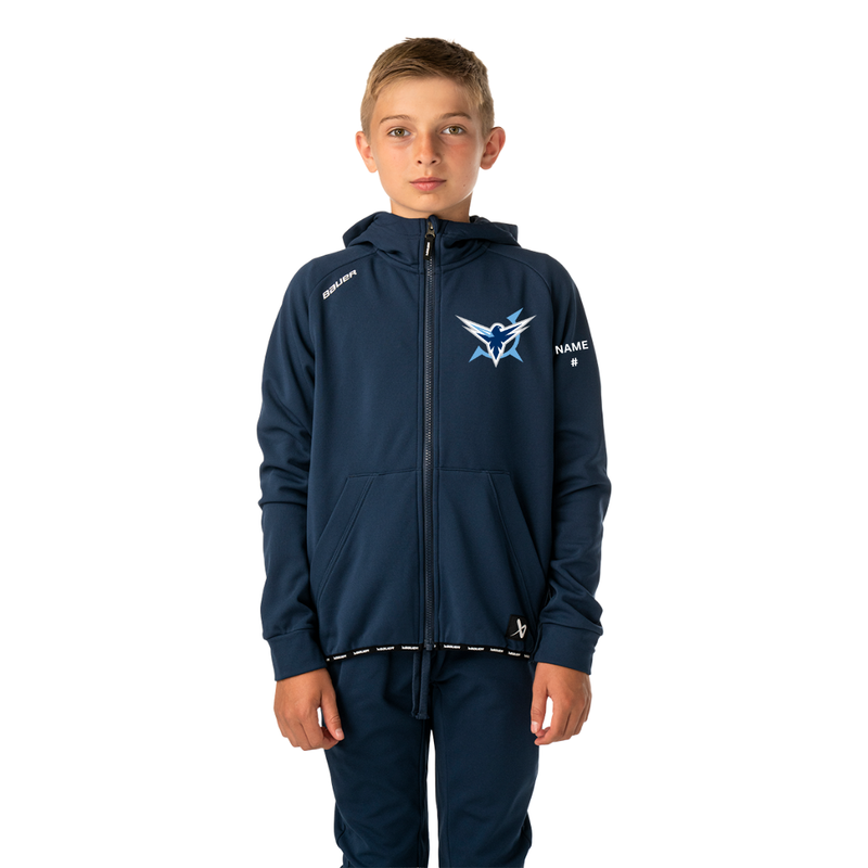 Load image into Gallery viewer, Icehawks Bauer Team Fleece Zip Hoodie

