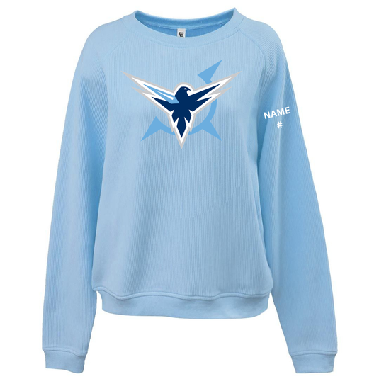 Icehawks Women's Modern Cord Crew