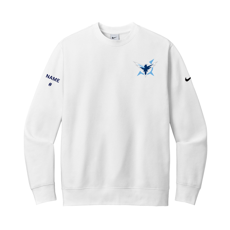 Load image into Gallery viewer, Icehawks Nike Club Fleece Sleeve Swoosh Crew
