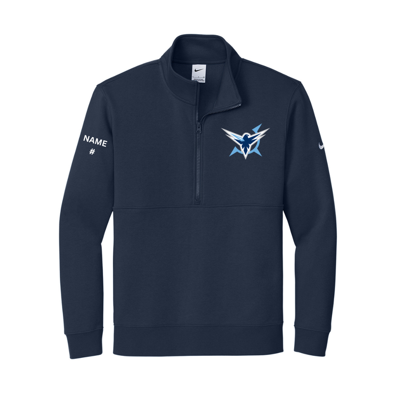 Load image into Gallery viewer, Icehawks Nike Club Fleece Sleeve Swoosh 1/2-Zip
