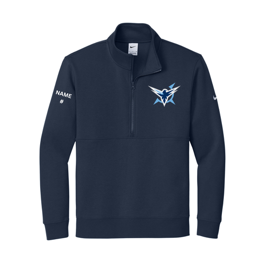 Icehawks Nike Club Fleece Sleeve Swoosh 1/2-Zip