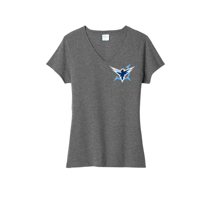 Load image into Gallery viewer, Icehawks Women's Tri-Blend V-Neck Tee
