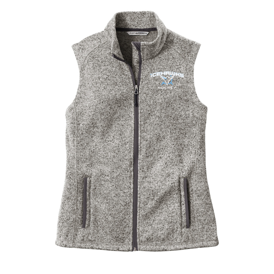 Icehawks Women's Sweater Fleece Vest