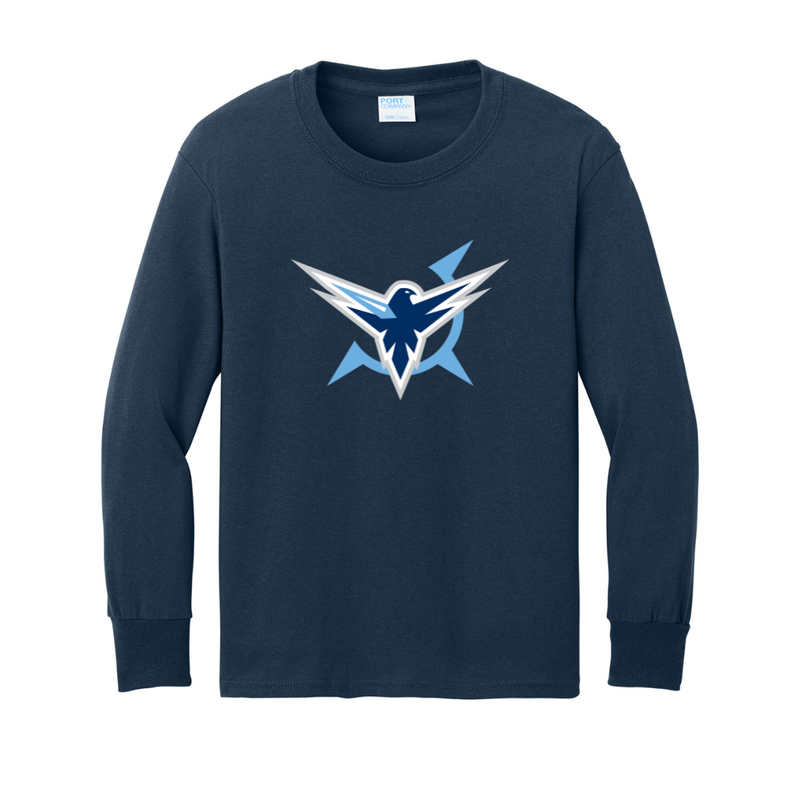 Load image into Gallery viewer, Icehawks Long Sleeve Core Cotton Tee
