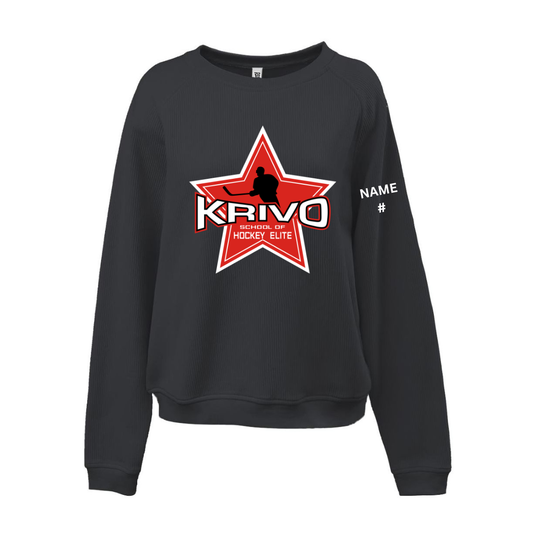 Krivo Hockey Women's Modern Cord Crew