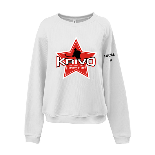 Krivo Hockey Women's Modern Cord Crew