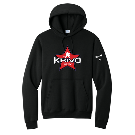 Krivo Hockey Core Fleece Pullover Hooded Sweatshirt
