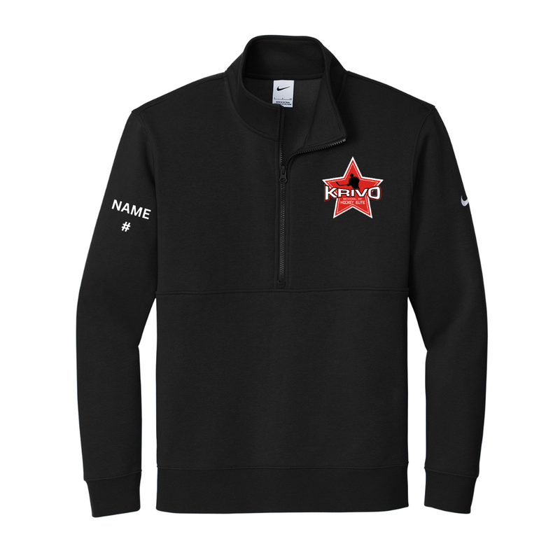 Load image into Gallery viewer, Krivo Hockey Nike Club Fleece Sleeve Swoosh 1/2-Zip
