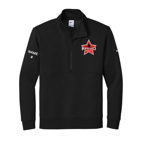 Krivo Hockey Nike Club Fleece Sleeve Swoosh 1/2-Zip