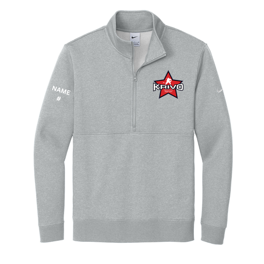 Krivo Hockey Nike Club Fleece Sleeve Swoosh 1/2-Zip