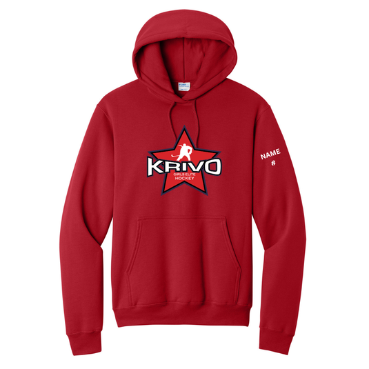 Krivo Hockey Core Fleece Pullover Hooded Sweatshirt