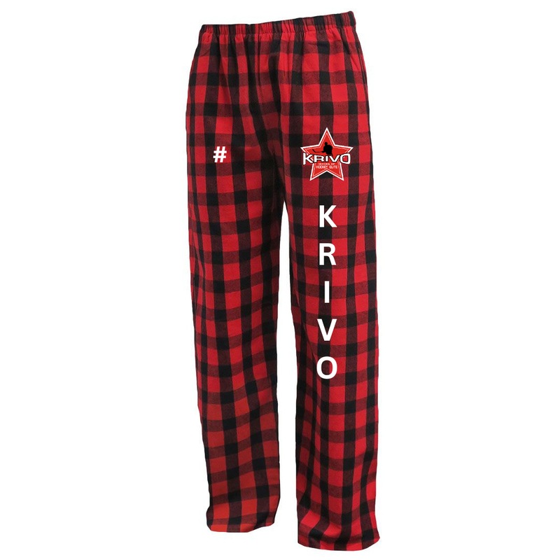 Load image into Gallery viewer, Krivo Hockey Flannel Pants
