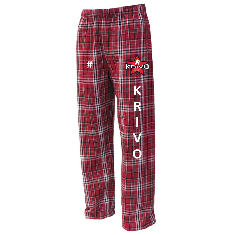 Load image into Gallery viewer, Krivo Hockey Flannel Pants
