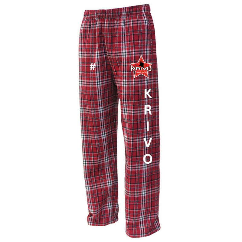 Load image into Gallery viewer, Krivo Hockey Flannel Pants
