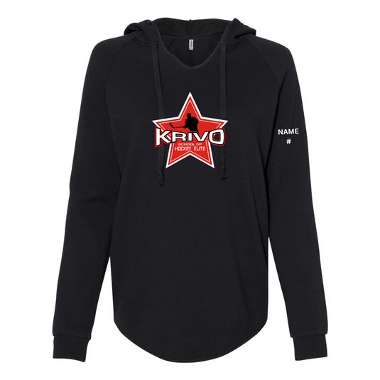 Krivo Hockey Women’s Lightweight California Wave Wash Hooded Sweatshirt