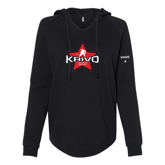 Krivo Hockey Women’s Lightweight California Wave Wash Hooded Sweatshirt