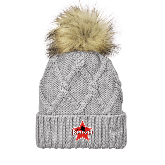 Krivo Hockey New Era® Faux Fur Pom Beanie