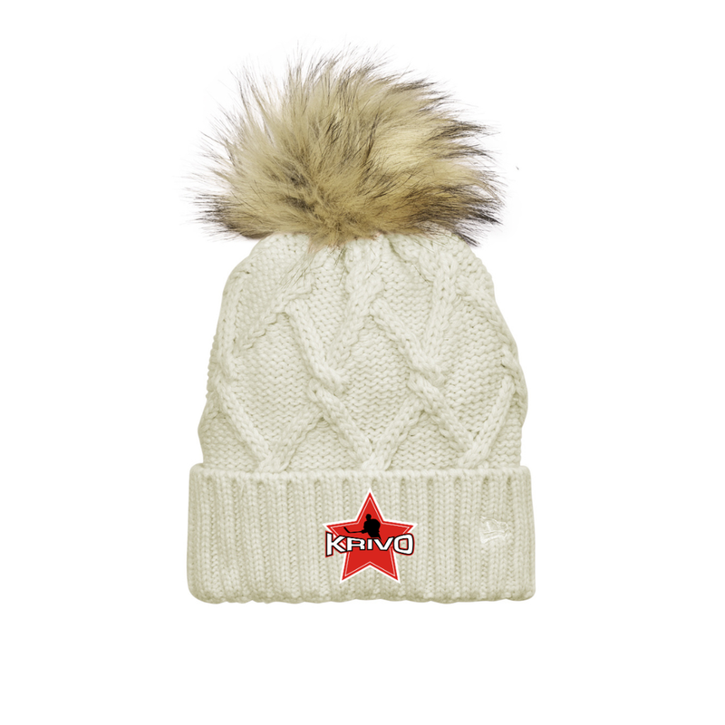 Load image into Gallery viewer, Krivo Hockey New Era® Faux Fur Pom Beanie
