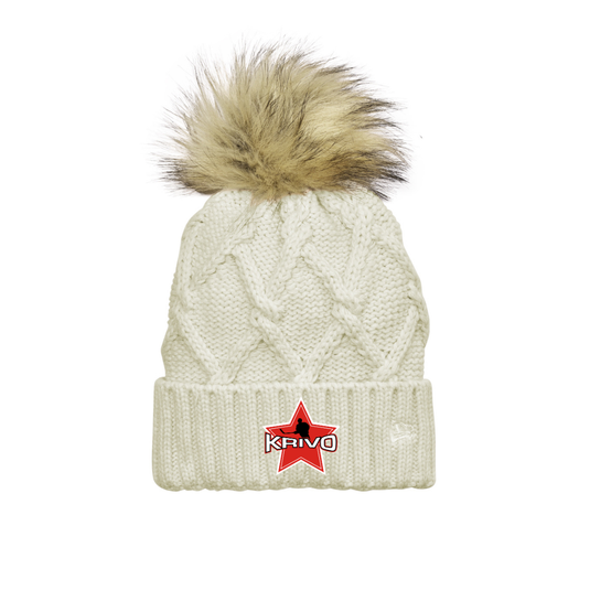 Krivo Hockey New Era® Faux Fur Pom Beanie