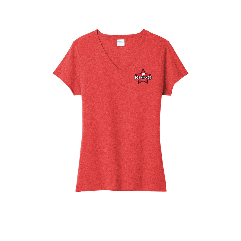 Load image into Gallery viewer, Krivo Hockey Women's Tri-Blend V-Neck Tee
