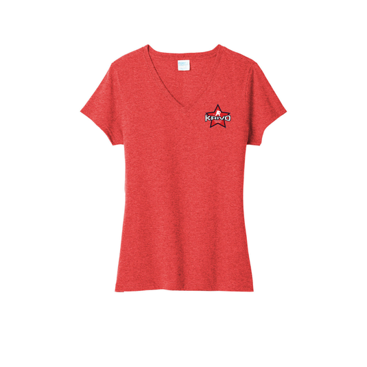Krivo Hockey Women's Tri-Blend V-Neck Tee